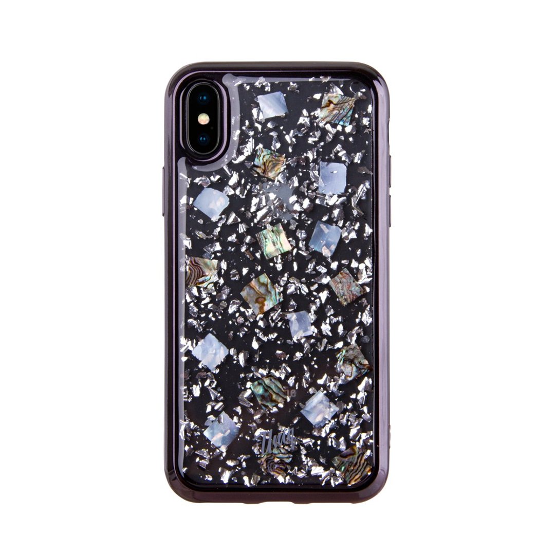 iPhoneX/Xs Lumence珍珠贝壳金属边框手机保护壳-黑色 - 手机壳/手机套 - 其他材质 黑色