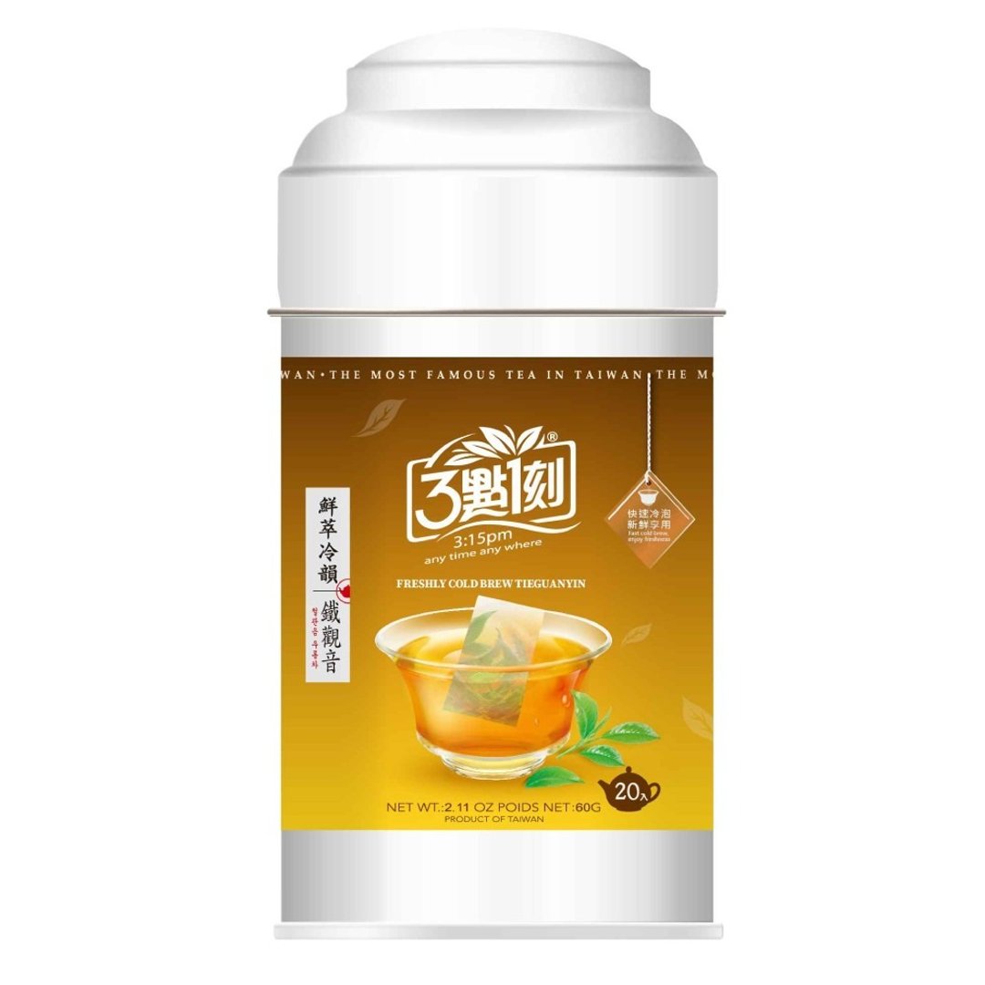 【3点1刻】鲜萃冷韵铁观音 (3g x 20入/罐) - 茶 - 其他材质 咖啡色