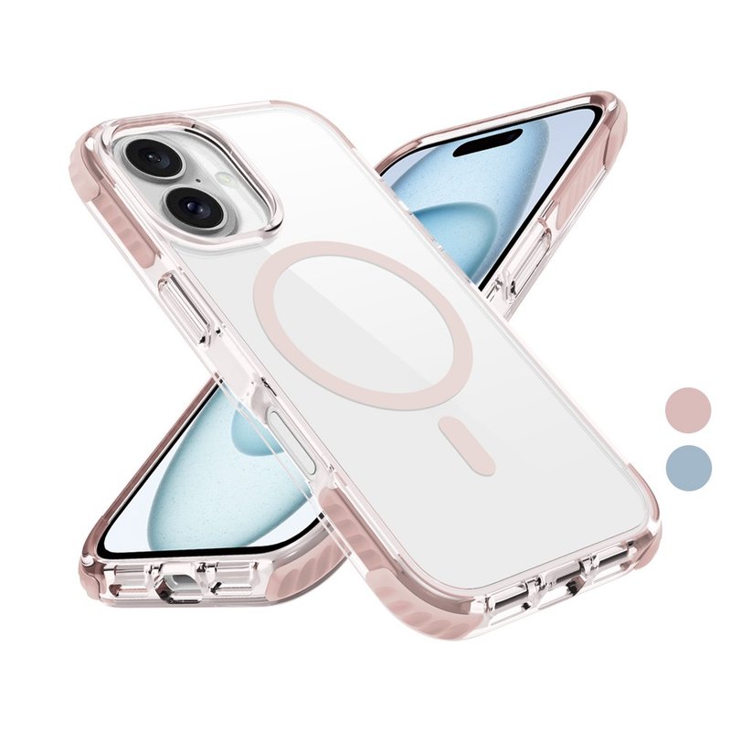 VOYAGE iPhone16/16 Plus 超军规防摔保护壳Pure Wave+ 透粉 - 手机壳/手机套 - 塑料 透明