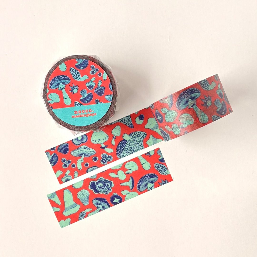 hooked red 纸胶带 24mm / 原创纸胶带 /  માસ્ટે, 装饰胶带，文具，杂货，纸制品，纸胶带，贴纸 - 纸胶带 - 纸 红色