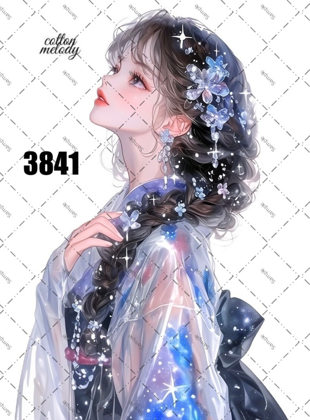 original sticker no.3841 人物贴纸 原创贴纸 原创人物贴纸 装饰贴纸 cotton melody - 贴纸 - 纸 