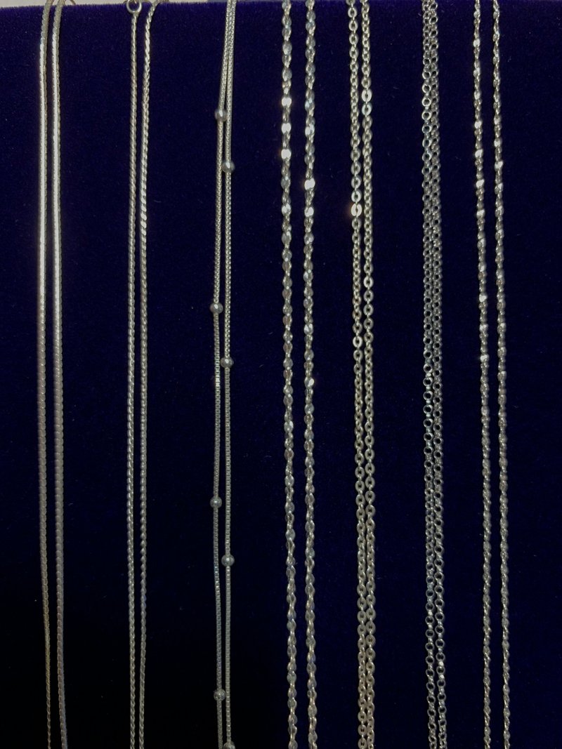 sterling silver necklace【极闪纯银项链】含一年保固 怪物小姐 - 项链 - 纯银 银色