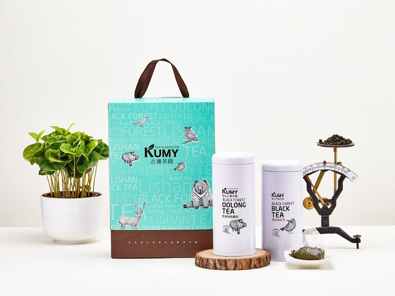 清风茶叶礼盒 三角立体茶包 梨山黑森林乌龙茶, 红茶 - 茶 - 新鲜食材 白色
