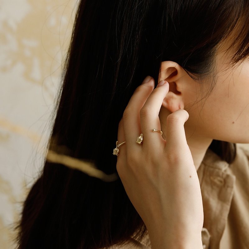 FOREST LETTER 虞美人果实指间戒 原创设计个性食指组合戒 S925 - 戒指 - 银 