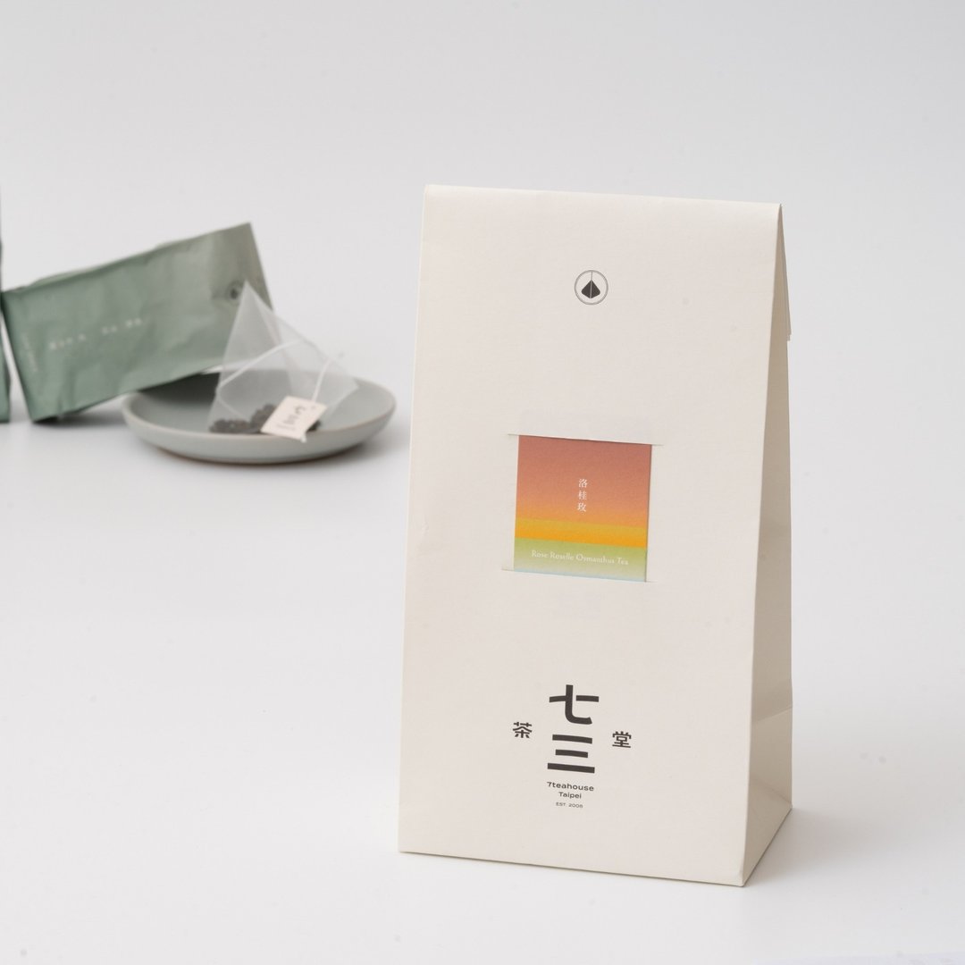 七三茶堂 立体茶包丨洛桂玫 24入–生活袋 - 茶 - 纸 白色