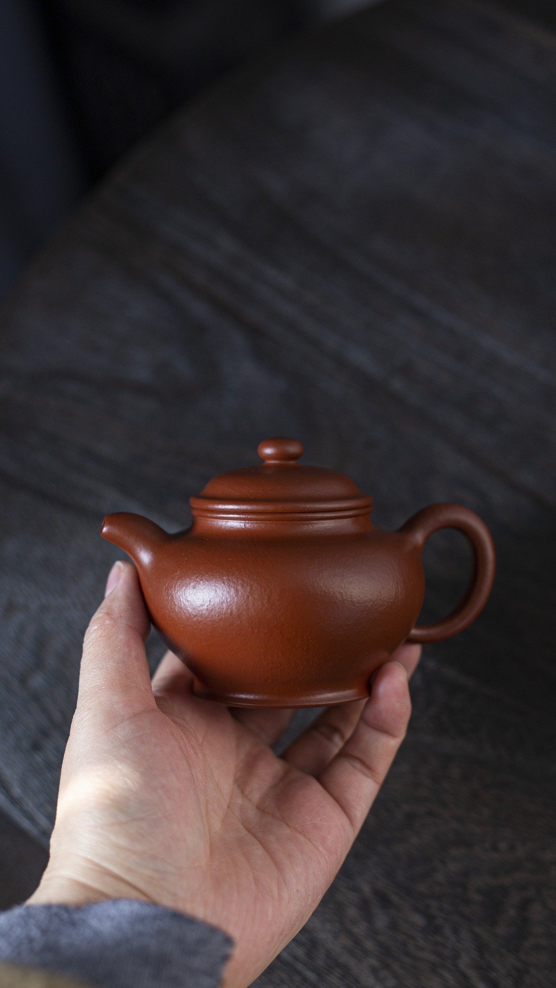 送礼紫砂壶茶壶掇只 全手工 200cc 原矿极品30目粗砂朱泥 泥料正 - 茶具/茶杯 - 陶 灰色