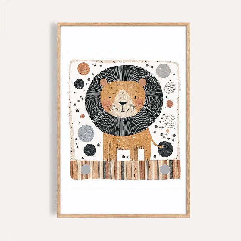 星丛里的狮子 King of the Dots / 童话系列插画挂画 海报 - 海报/装饰画/版画 - 纸 