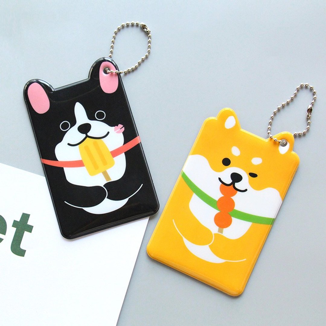 UPICK原品生活 PVC宠物狗卡套公交卡银行卡 柴犬法斗款 - 证件套/卡套 - 塑料 