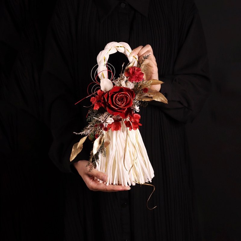 帛金贺岁・日式注连绳  附礼盒  新年马年 定制化 礼盒包装 - 干燥花/捧花 - 植物．花 