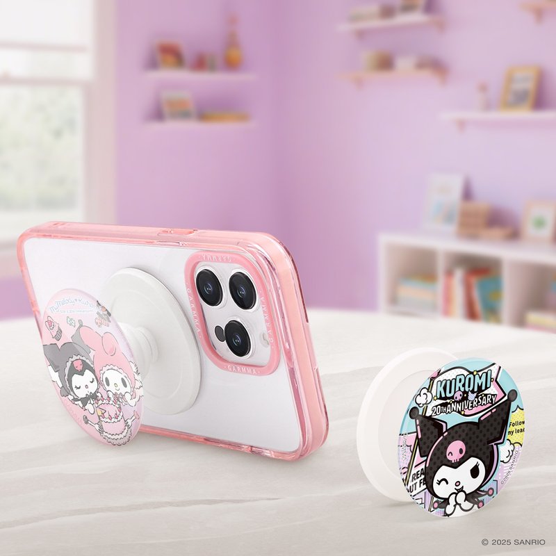 GARMMA 三丽鸥家族 磁吸气囊支架 - 充电宝/传输线 - 其他金属 粉红色