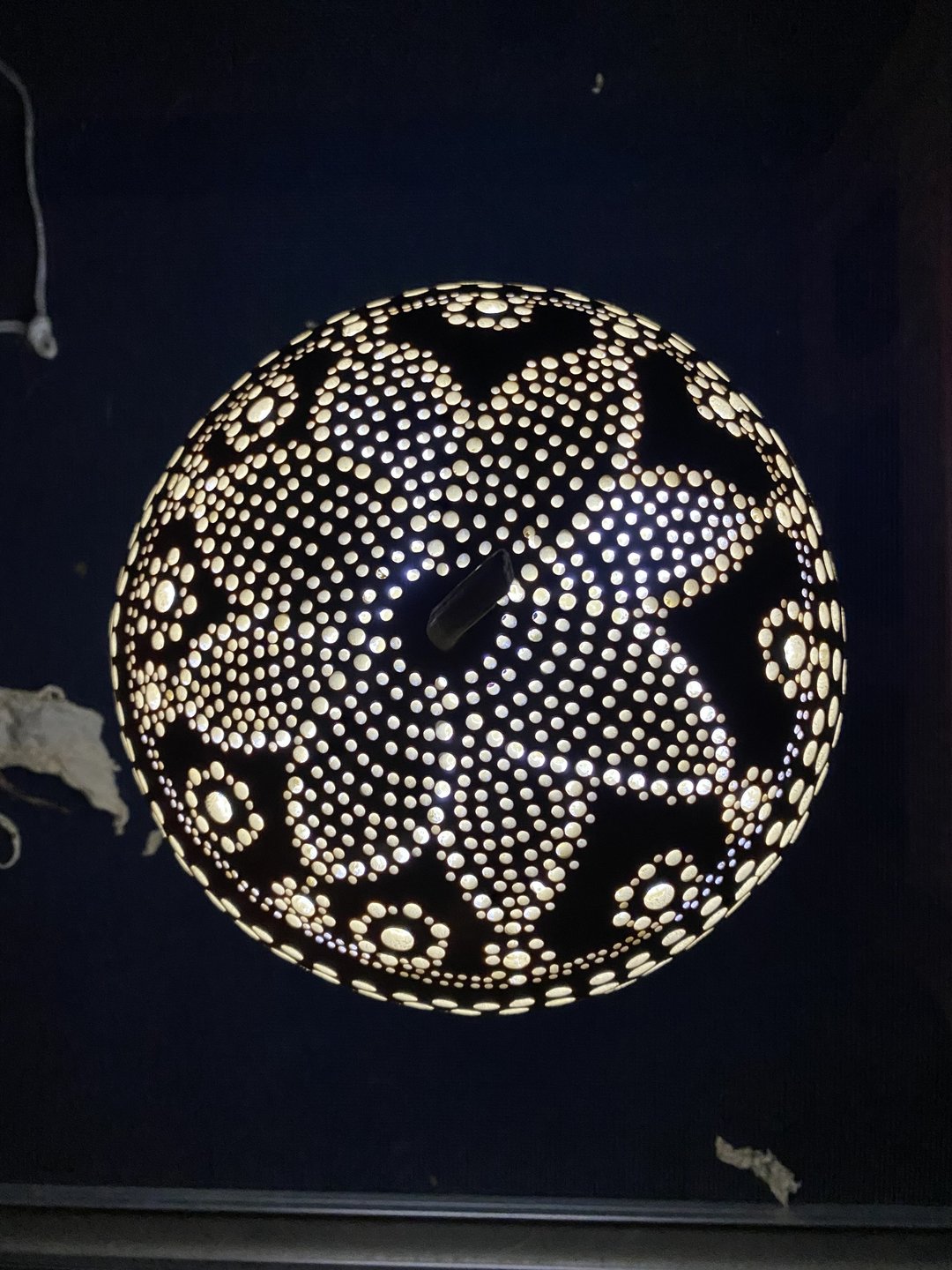 Gourd lamp mandala motif - 灯具/灯饰 - 其他材质 白色