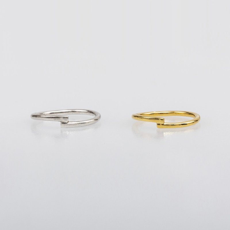 Interlock 互锁 925银 两色 - 戒指 - 纯银 银色