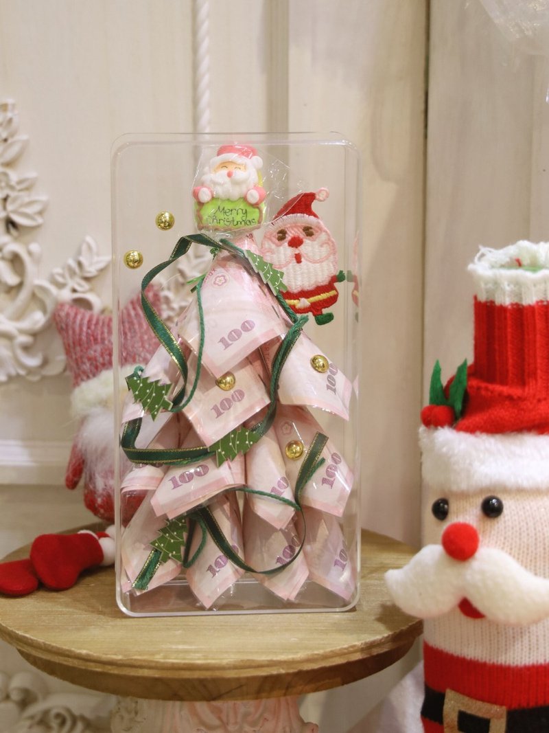 钞票圣诞树 交换礼物 有钱花 - 摆饰 - 其他材质 红色