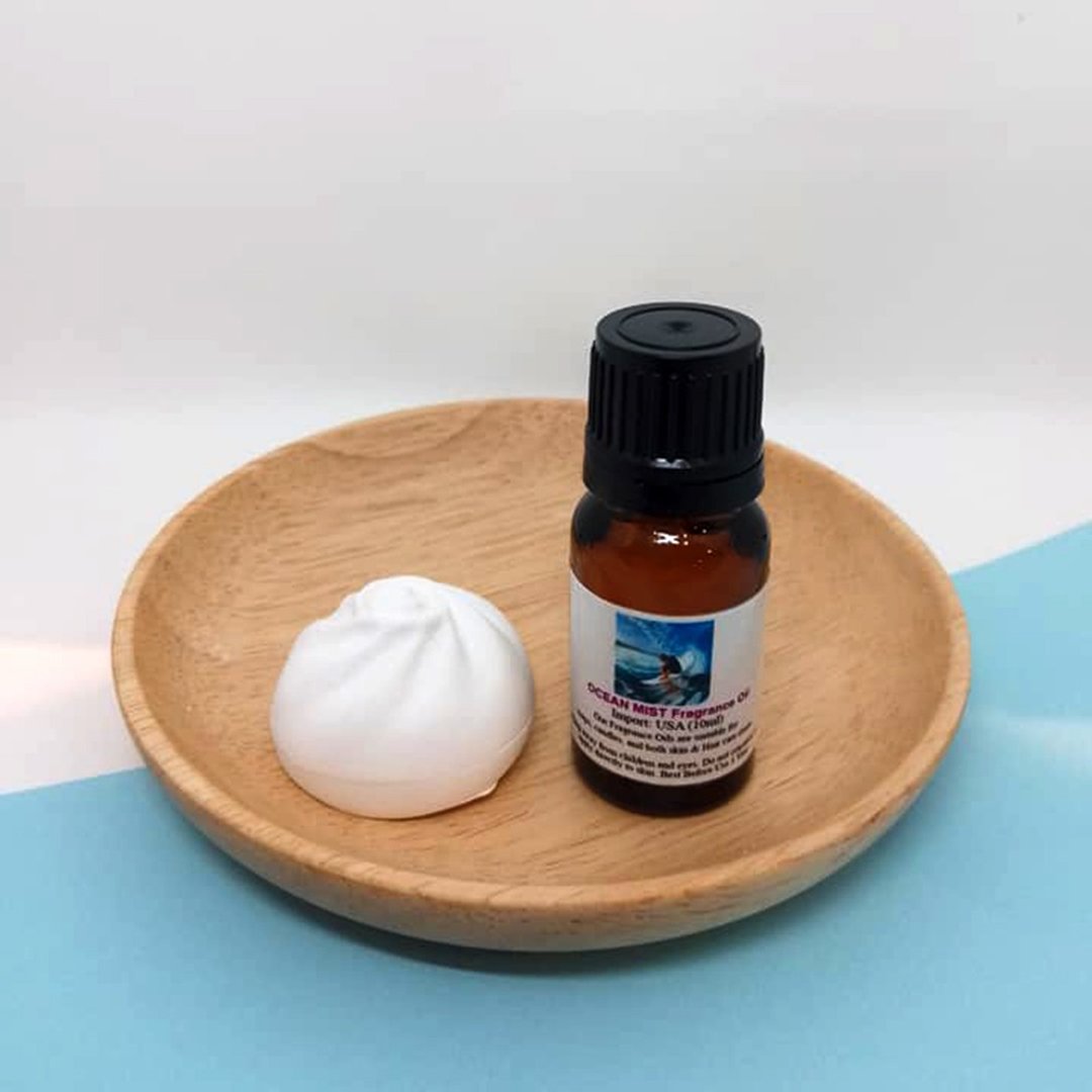 造型扩香石配香薰油(海滩香) - 香薰/精油/线香 - 其他材质 蓝色