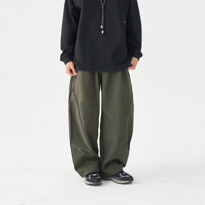 TopBasics Adventure 系列骑乘机能裤 - 男士长裤 - 聚酯纤维 绿色