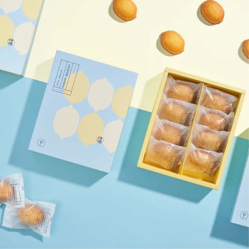 【1%bakery】鲜绿柠檬蛋糕(1盒8入) - 蛋糕/甜点 - 其他材质 黄色