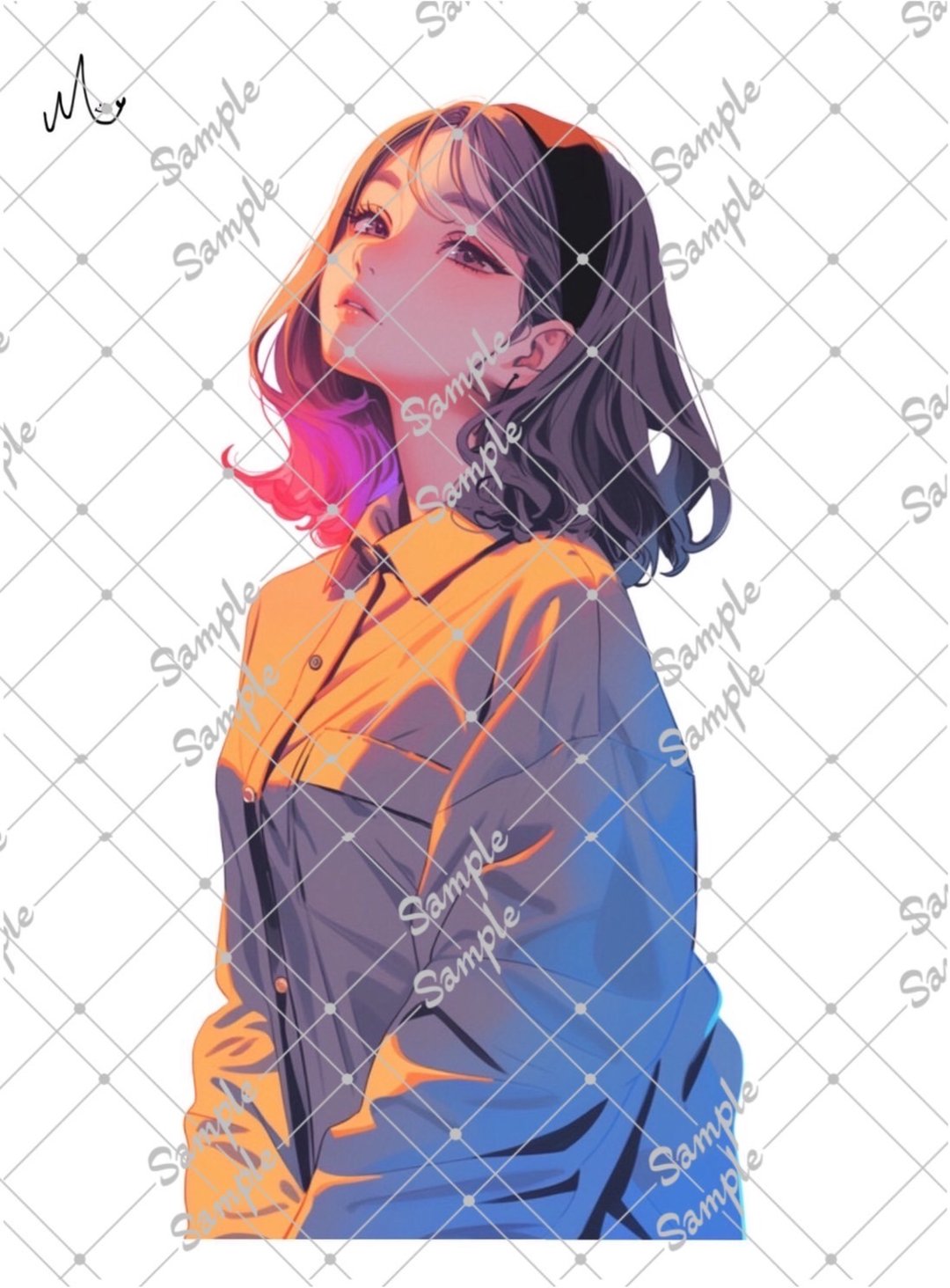 原创人物贴纸 8月新品 - 贴纸 - 纸 