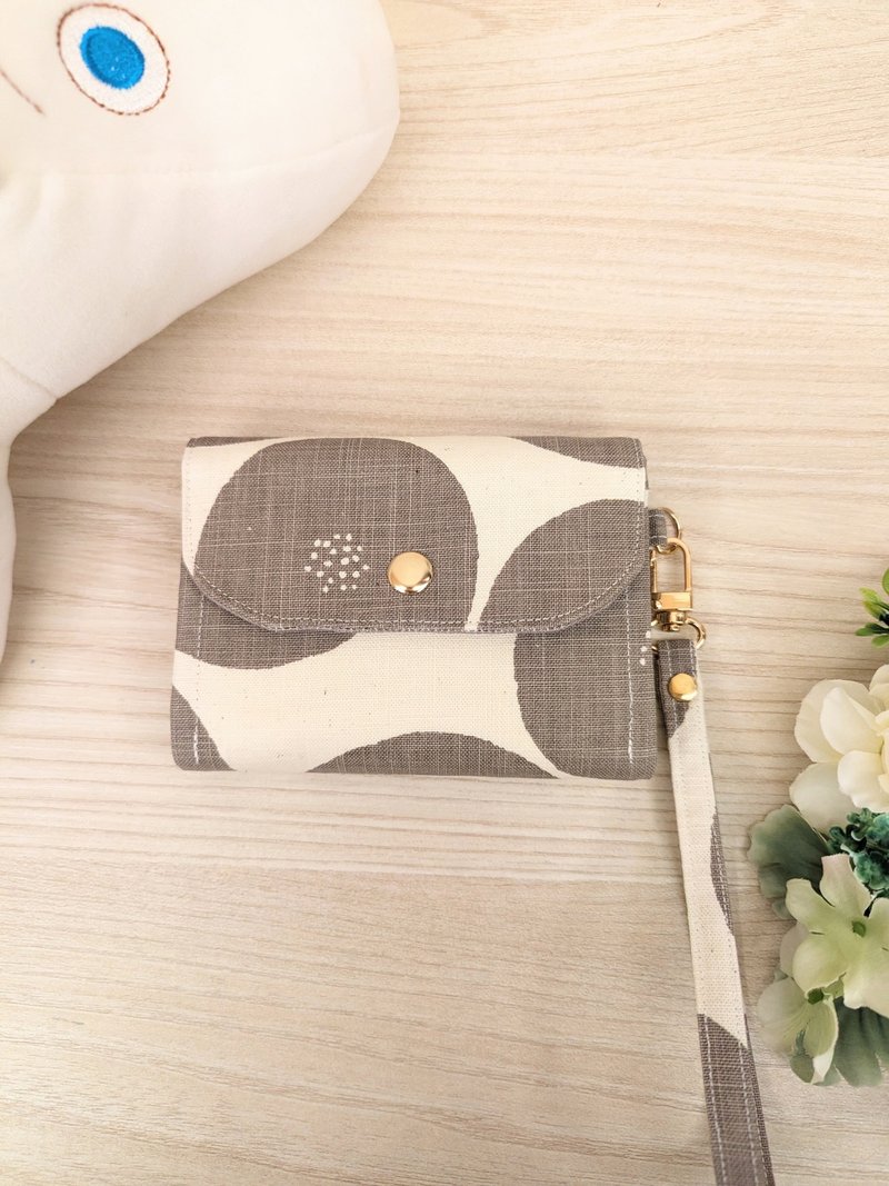 四层短夹钱包-红豆面包多色款 6卡层+挂绳 - 皮夹/钱包 - 棉．麻 