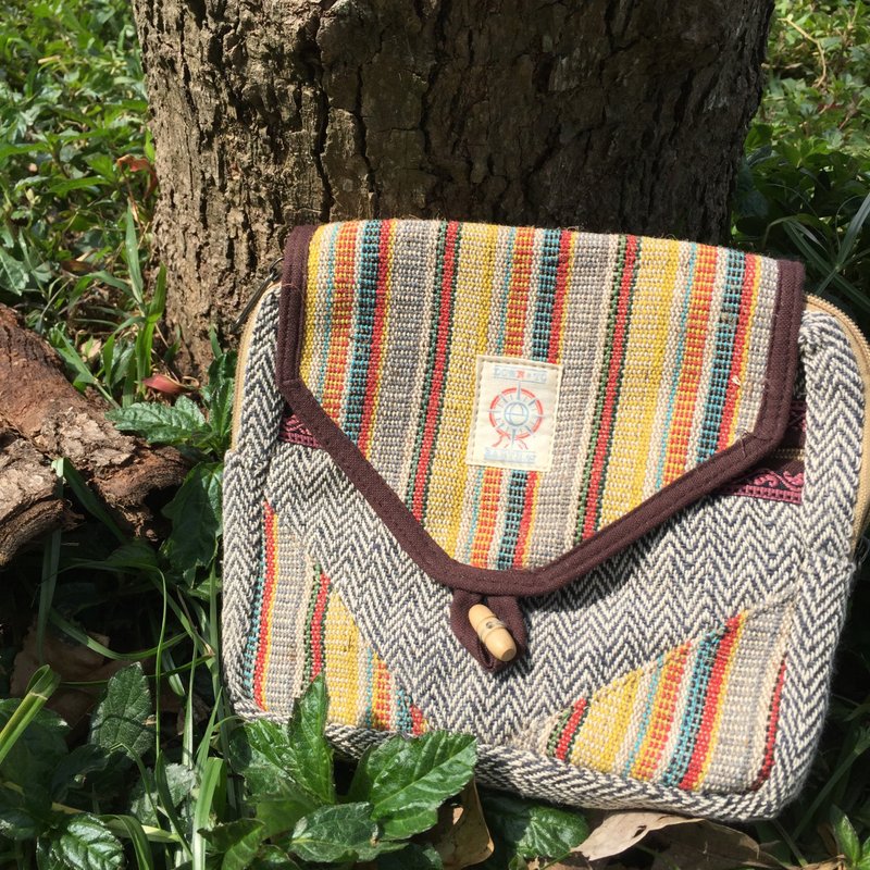 香港原创 :: 环保设计品牌 EARTH.er :: 天然麻布斜背包 (多色) - 侧背包/斜挎包 - 棉．麻 多色