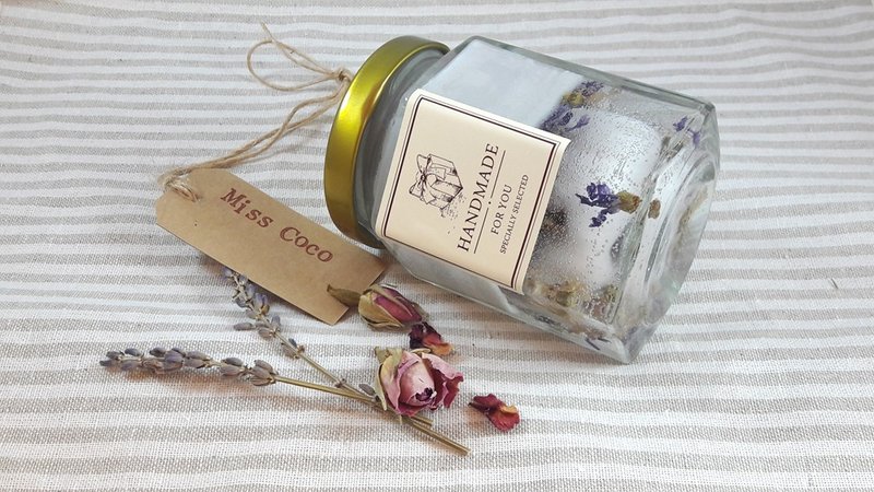 紫罗兰南法花园・天然花草香氛大豆晶冻蜡烛瓶150g - 蜡烛/烛台 - 植物．花 紫色