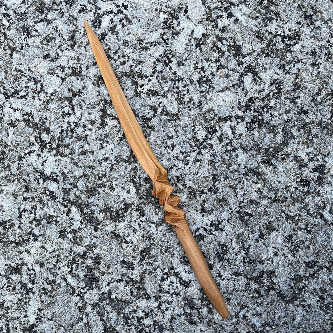 我制杖 魔剑 中翎 手工魔杖 台湾桧木 魔杖 - 摆饰 - 木头 卡其色