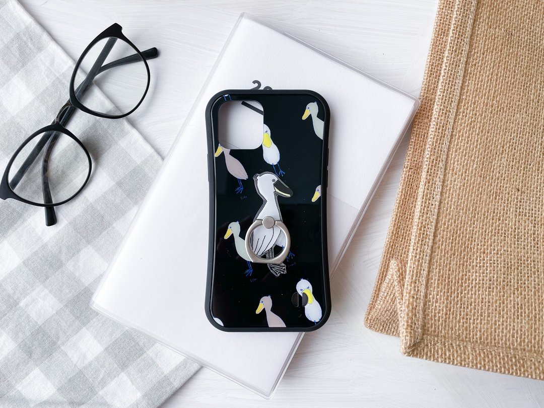 Shoebill Grip Case for iPhone - 手机壳/手机套 - 玻璃 黑色