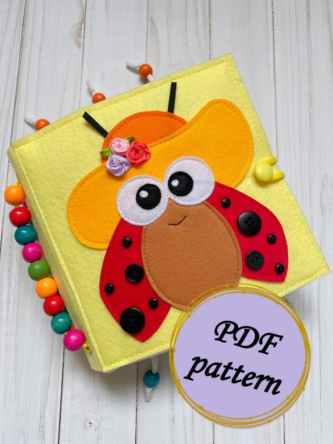 Quiet Book Pattern PDF, Insects Silent book pattern PDF & Tutorial - 其他数码商品 - 其他材质 