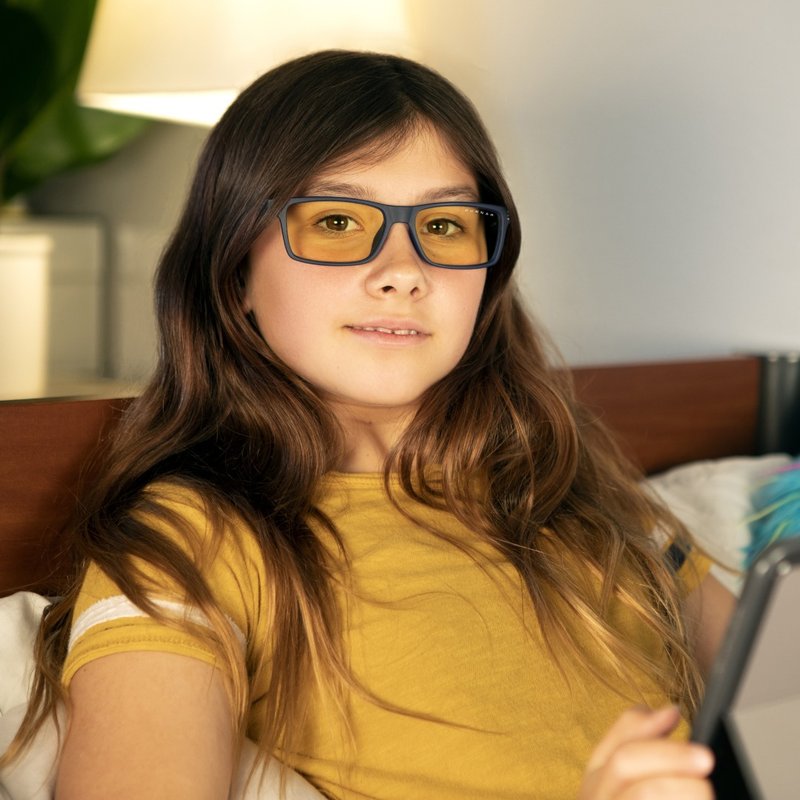 最佳礼物 GUNNAR CRUZ 防蓝光儿童眼镜 宽幅镜头 尼龙材料 - 眼镜/眼镜框 - 尼龙 黑色