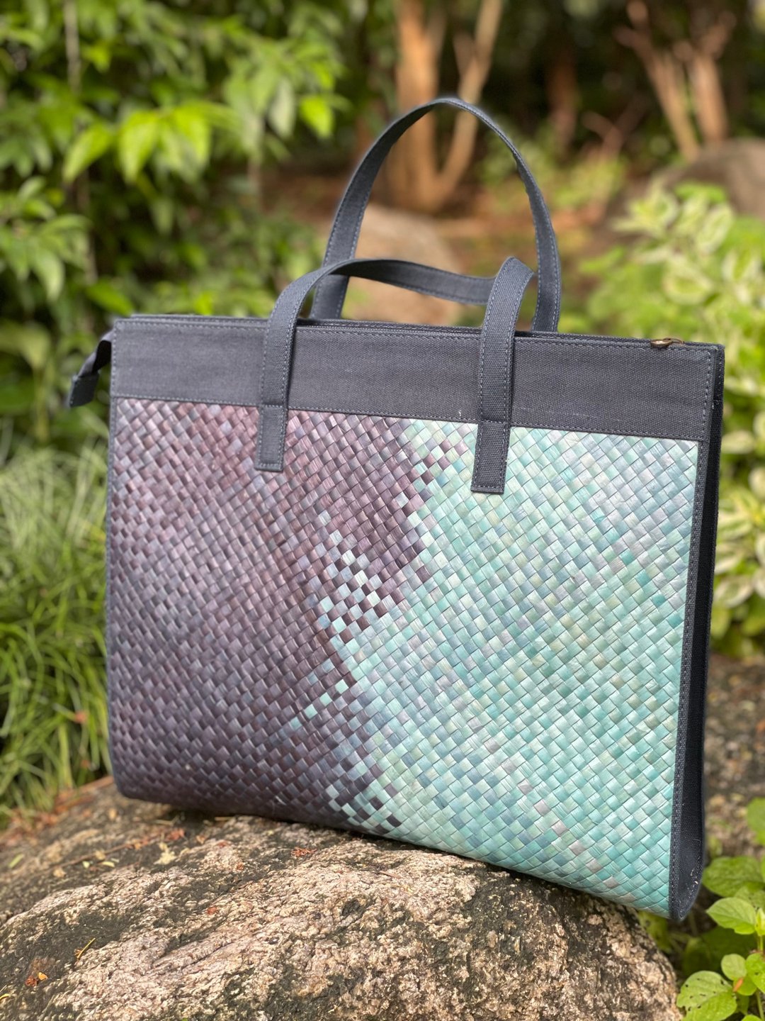 Pandanus/Toei Panan Computer /Notebook Tote Bag - 电脑包 - 植物．花 紫色