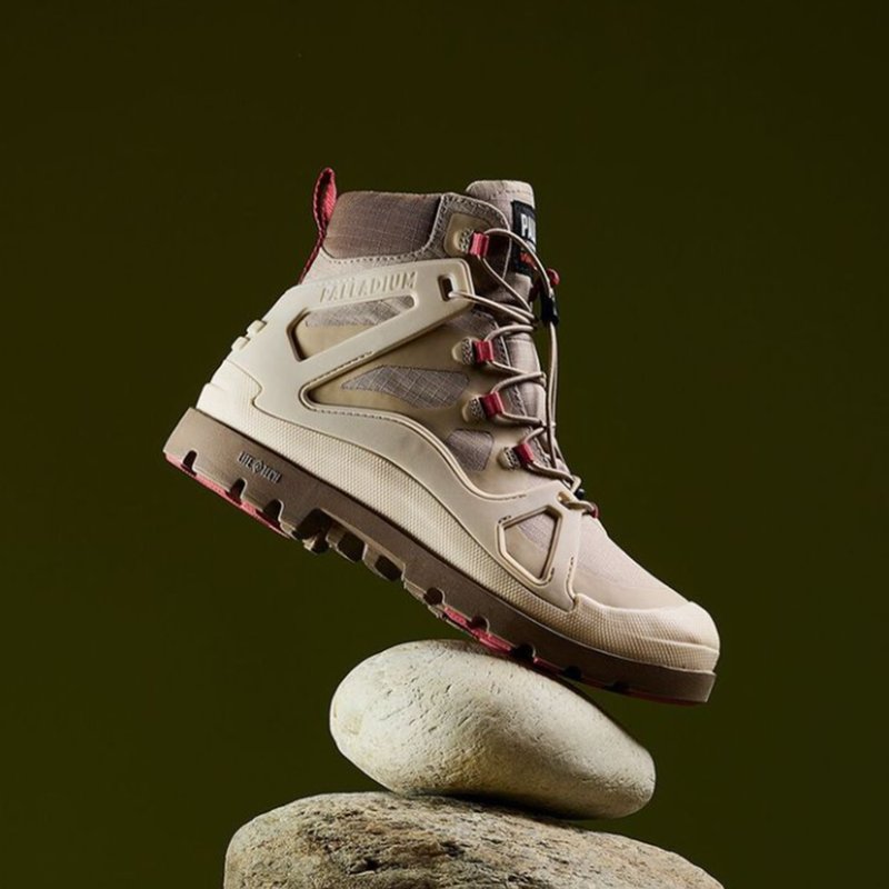 PALLADIUM PAMPA CAGE WP+ 橘标金属色防水靴 曾敬骅ft.韩宁98845 - 女款休闲鞋 - 其他材质 多色