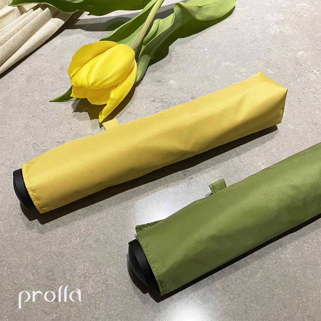 Prolla 超迷你金属漆手开折伞 | 莫兰迪系列 130g 轻量防晒抗UV伞 - 雨伞/雨衣 - 其他金属 