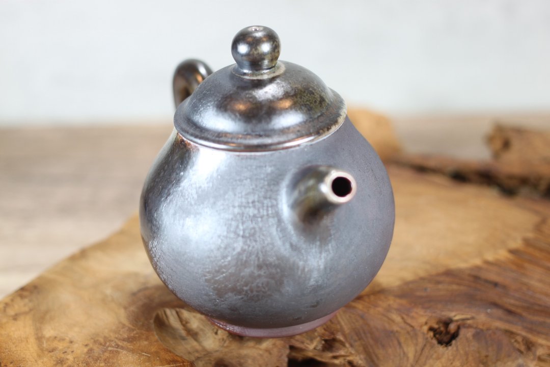 【沐春生活】240ml 天然落灰 柴烧茶壶 名家叶敏祥手作 - 茶具/茶杯 - 瓷 