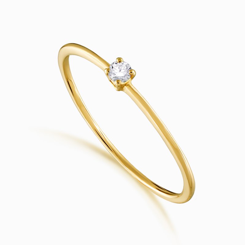 18K Katherine 5分白钻戒－经典四爪【Frankness Jewellery】 - 戒指 - 贵金属 多色
