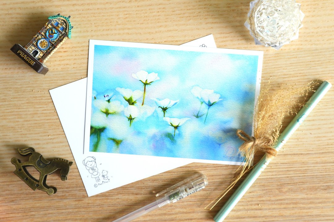 Nemophilia | Postcard - 卡片/明信片 - 纸 