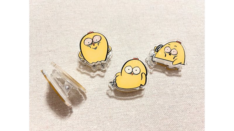 社畜鸡原创设计 PP 夹 (一组 4 个) - 其他 - 塑料 