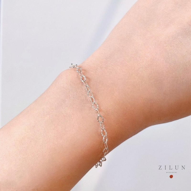 │简约│高质感 • 压边 • 手链 • 纯银手链 • 925silver - 手链/手环 - 纯银 