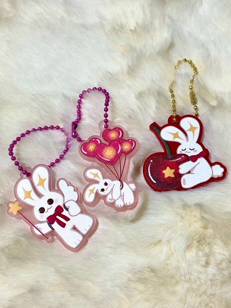 Little Bunny LIXS：LIXS 小兔子造型钥匙圈 - 钥匙链/钥匙包 - 塑料 