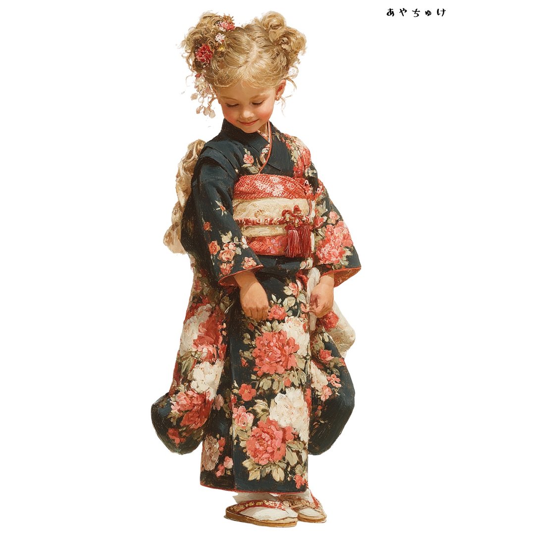 【12月新品4】07-114-0088 人物贴纸 和服复古 - 贴纸 - 纸 