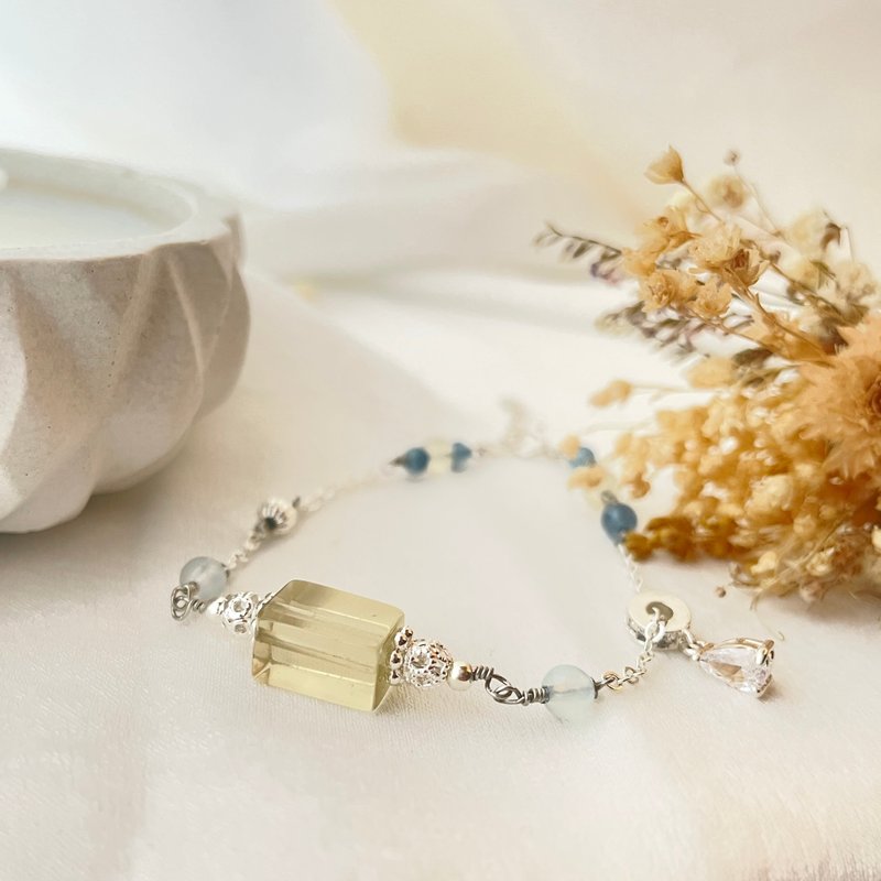 招财进宝—黄水晶 海蓝宝 招财 自信 沟通 活力 - 手链/手环 - 水晶 