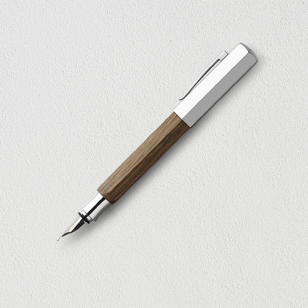 【Faber-Castell】ONDORO 橡木钢笔-EF尖 免费刻字 - 钢笔 - 木头 咖啡色
