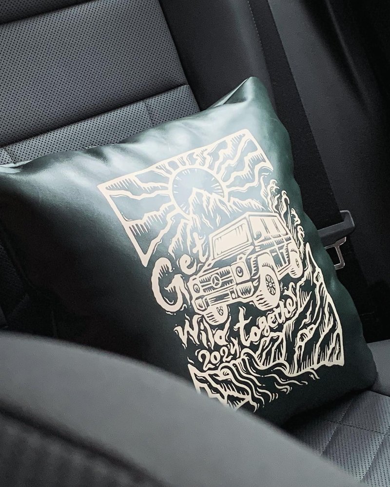 【梁絮皮艺】真皮 皮革抱枕/北欧室内居家/牛皮/网版印刷/Puch - 枕头/抱枕 - 真皮 