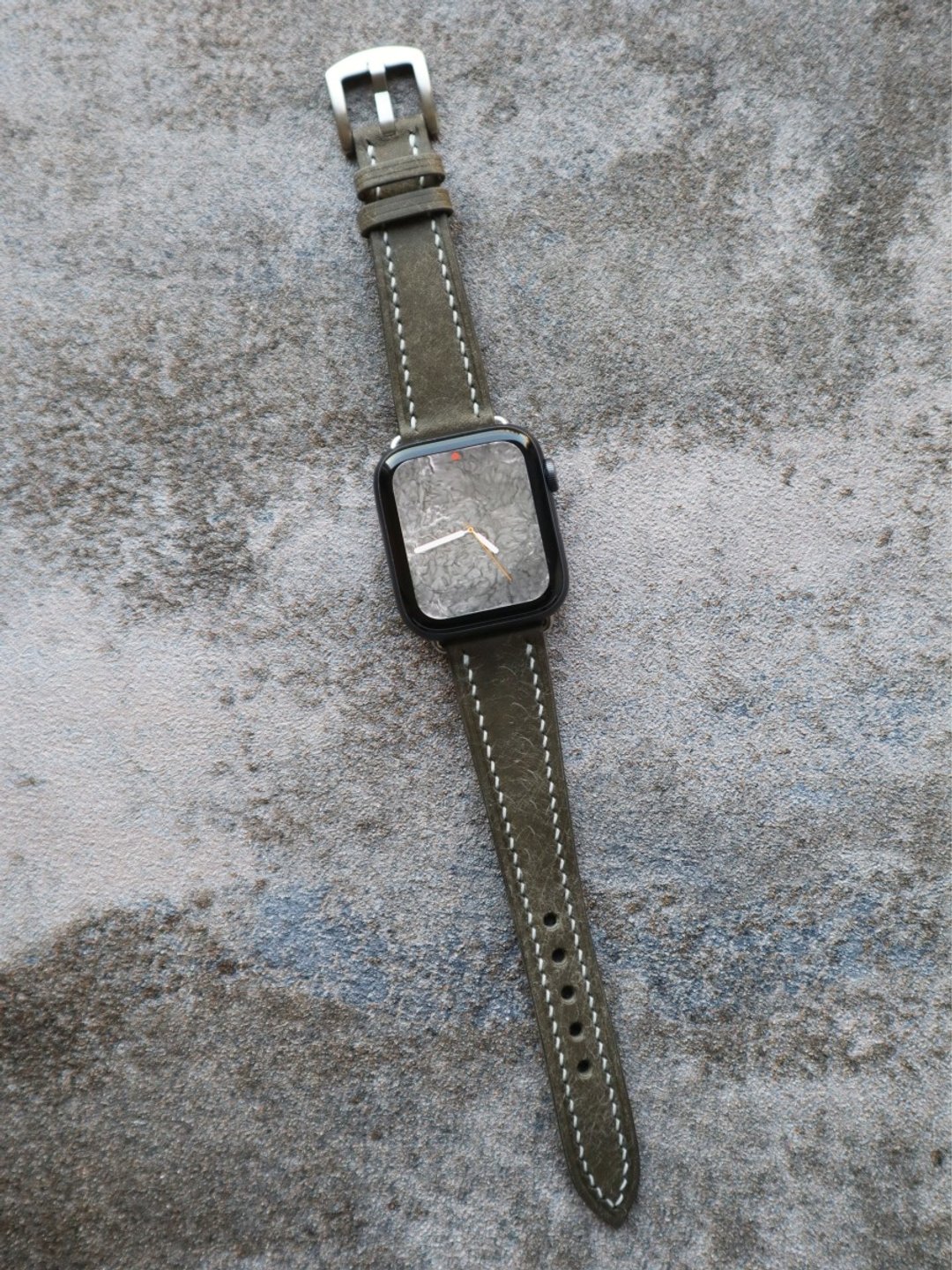 手工定制意大利复古特效磨砂植鞣多色苹果牛皮表带定制男女iwatch - 表带 - 真皮 