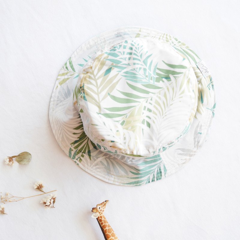 温柔双面渔夫帽系列 | 沁凉棕梠叶 // 最后一顶 // - 帽子 - 其他材质 白色