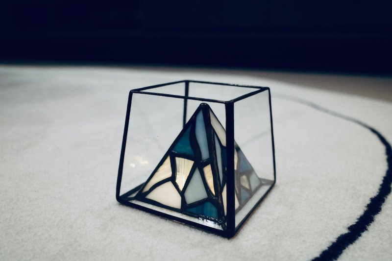 光屿/玻璃器皿/灯饰/盆器/烛台/镶嵌玻璃/Mosaic - 摆饰 - 玻璃 蓝色