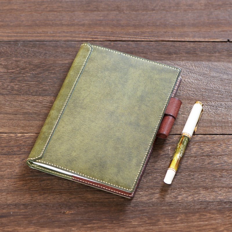 B6 尺寸 笔记本套 附笔套 订制颜色 - 笔记本/手帐 - 真皮 绿色