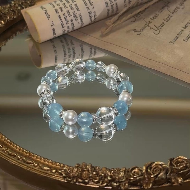 水镜之梦 - 好人缘 / 沟通说服力 / 提升自信 / 平静情绪 / 健康 - 手链/手环 - 宝石 多色