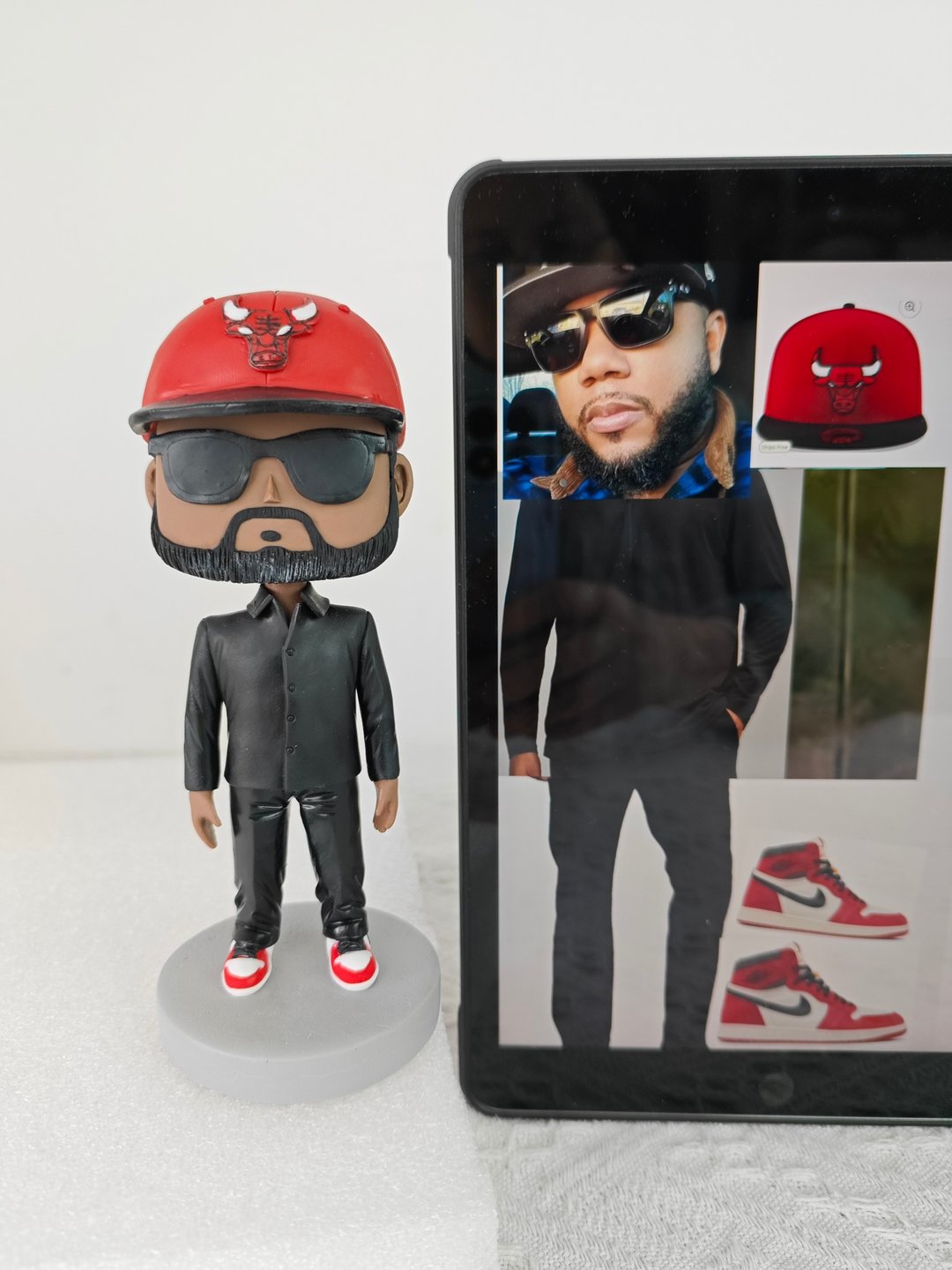 纯手工定制美国Funko Pop 自画肖像公仔娃娃男朋友老公生日礼物 - 玩偶/公仔 - 粘土 多色