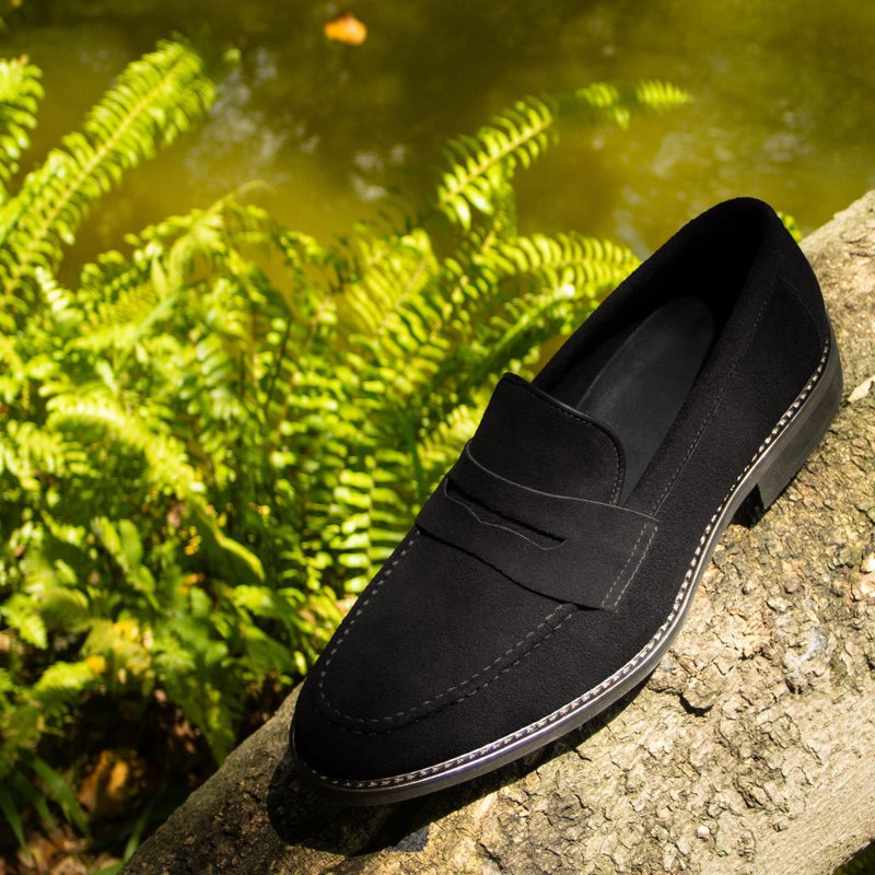 REGENT 素雅便士乐福鞋-黑/ Penny Loafer-Black - 男款皮鞋 - 真皮 黑色