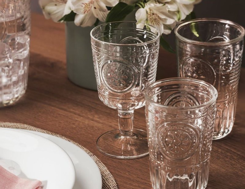 意大利 Bormioli Rocco 玻璃浪漫高脚杯 Romantic系列 - 玻璃杯 - 玻璃 白色