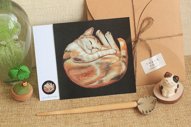 Diamond n Rust 喵明信片 - 卡片/明信片 - 纸 黑色